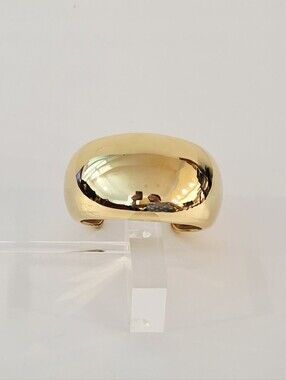 Dome Golden 1.5" Thick Cuff Bracelet New